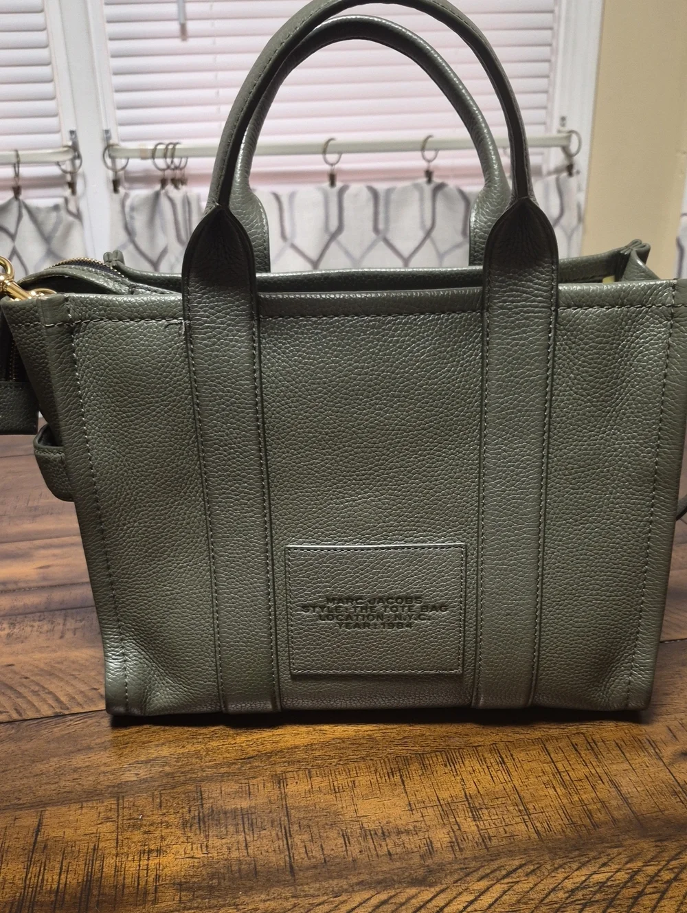 Marc Jacobs Olive Green 'The ToteBag' Leather Messenger